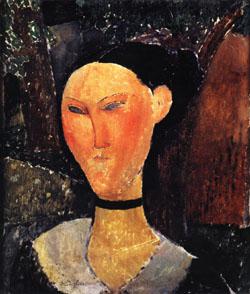 Amedeo Modigliani Woman with a Velvet Ribbon Germany oil painting art